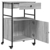 Grauer Küchenwagen Tatianu 56x43x89,5cm (Holz)