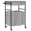 Grauer Küchenwagen Tatianu 56x43x89,5cm (Holz)