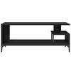 Schwarzer TV-Schrank Ligea 102x40x41cm (Holz und pulverbeschichteter Stahl)