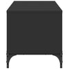 Schwarzer TV-Schrank Ligea 102x40x41cm (Holz und pulverbeschichteter Stahl)