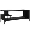 Schwarzer TV-Schrank Ligea 102x40x41cm (Holz und pulverbeschichteter Stahl)