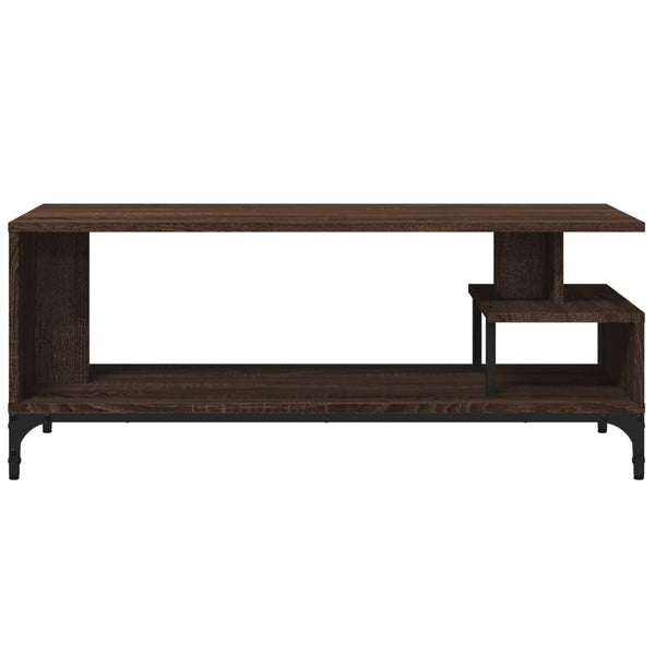 TV-Möbel Ligea, Eiche Braun, 102x40x41cm (Holz und Stahl)