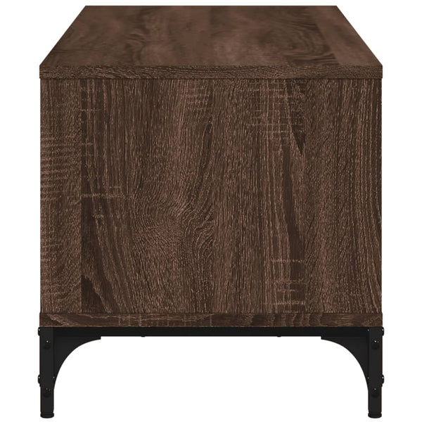 TV-Möbel Ligea, Eiche Braun, 102x40x41cm (Holz und Stahl)