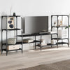 TV-Bank Baniamin schwarz 206,5x28,5x95cm (Holz)