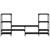 TV-Bank Baniamin schwarz 206,5x28,5x95cm (Holz)