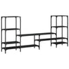 TV-Bank Baniamin schwarz 206,5x28,5x95cm (Holz)