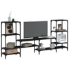 TV-Bank Baniamin schwarz 206,5x28,5x95cm (Holz)