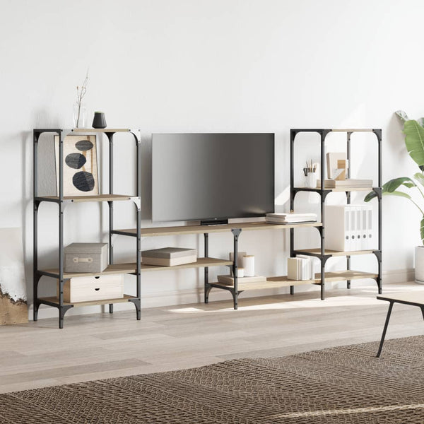 TV-Lowboard Sonoma Eiche Baniamin 206,5x28,5x95cm (Holz)