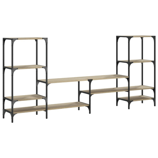 TV-Lowboard Sonoma Eiche Baniamin 206,5x28,5x95cm (Holz)