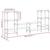 TV-Lowboard Sonoma Eiche Baniamin 206,5x28,5x95cm (Holz)
