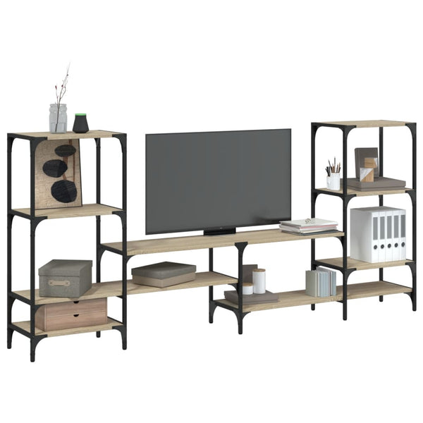 TV-Lowboard Sonoma Eiche Baniamin 206,5x28,5x95cm (Holz)