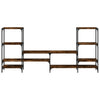 TV-Lowboard Baniamin aus Eiche, geräuchert, 206,5x28,5x95cm (Holz)