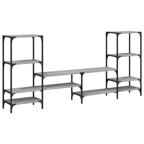 Harmaa tv-taso Baniamin 206,5x28,5x95cm (puinen)