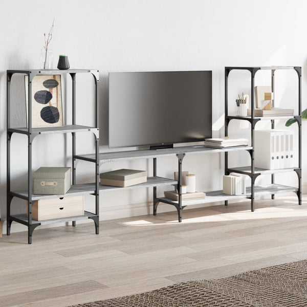 Harmaa tv-taso Baniamin 206,5x28,5x95cm (puinen)