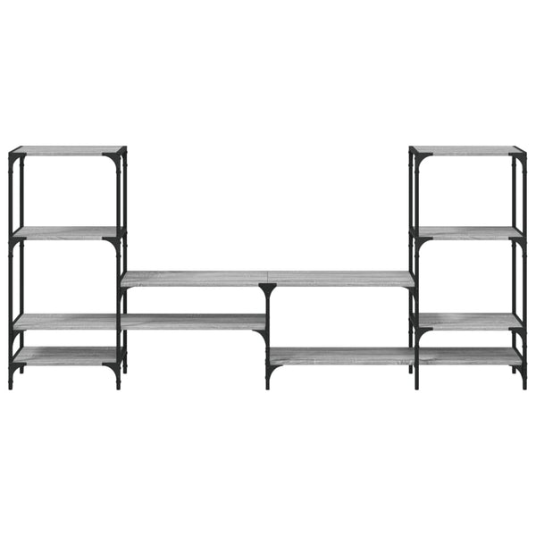 Harmaa tv-taso Baniamin 206,5x28,5x95cm (puinen)
