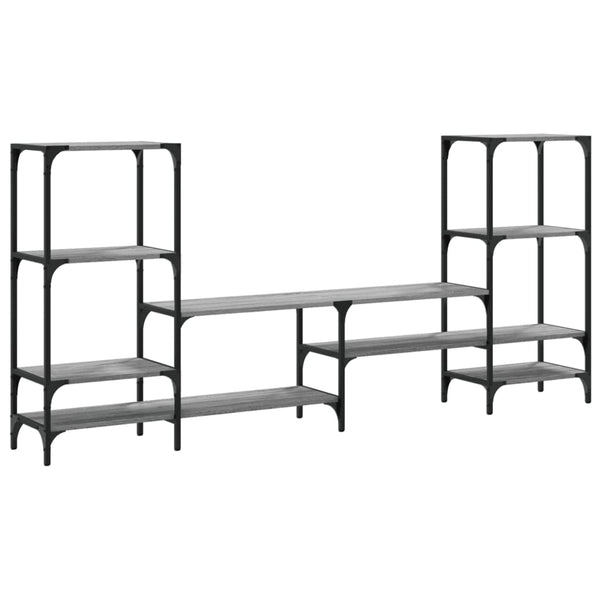 Harmaa tv-taso Baniamin 206,5x28,5x95cm (puinen)
