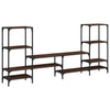 TV-Schrank Baniamin aus brauner Eiche 206,5x28,5x95cm (Holz)