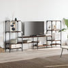 TV-Schrank Baniamin aus brauner Eiche 206,5x28,5x95cm (Holz)
