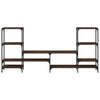 TV-Schrank Baniamin aus brauner Eiche 206,5x28,5x95cm (Holz)