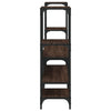TV-Schrank Baniamin aus brauner Eiche 206,5x28,5x95cm (Holz)