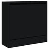 Schwarzer Schuhschrank Antim 60x21x57cm (Holz)