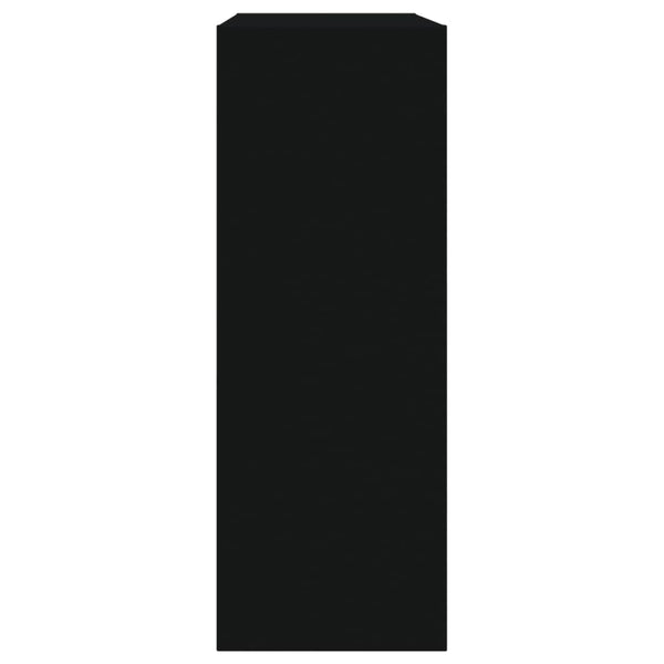 Schwarzer Schuhschrank Antim 60x21x57cm (Holz)
