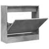 Schuhschrank Antim in Betongrau 60x21x57cm (Holz)
