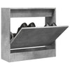 Schuhschrank Antim in Betongrau 60x21x57cm (Holz)