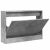 Betongrauer Schuhschrank Antim 80x21x57cm (Holz)