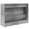 Betongrauer Schuhschrank Antim 80x21x57cm (Holz)