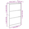 Weißer Schuhschrank Antim 80x21x125,5cm (Holz)