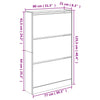 Schuhschrank Savutammi Antim 80x21x125,5cm (Holz)