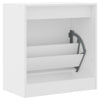 Weißer Schuhschrank Antim 60x34x63,5cm (Holz)