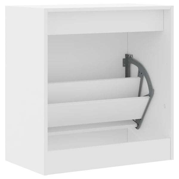 Weißer Schuhschrank Antim 60x34x63,5cm (Holz)