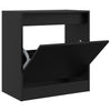 Schwarzer Schuhschrank Antim 60x34x63,5cm (Holz)