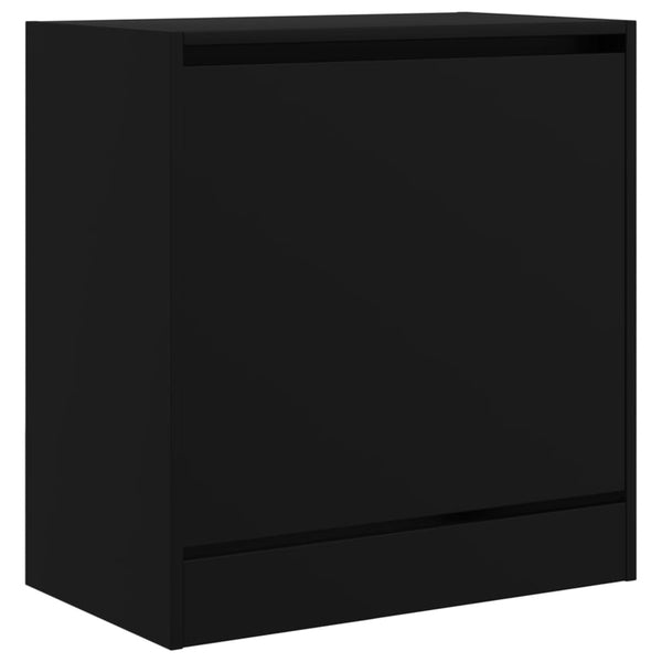 Schwarzer Schuhschrank Antim 60x34x63,5cm (Holz)