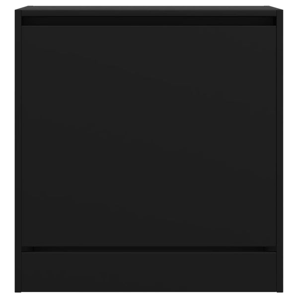 Schwarzer Schuhschrank Antim 60x34x63,5cm (Holz)
