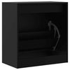 Schwarzer Schuhschrank Antim 60x34x63,5cm (Holz)