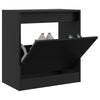 Schwarzer Schuhschrank Antim 60x34x63,5cm (Holz)