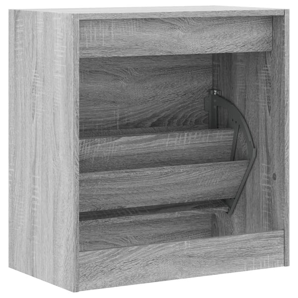 Grauer Schuhschrank Antim 60x34x63,5cm (Holz)