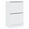 Weißer Schuhschrank Antim 60x34x96,5cm (Holz)