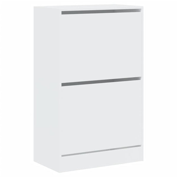 Weißer Schuhschrank Antim 60x34x96,5cm (Holz)