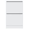 Weißer Schuhschrank Antim 60x34x96,5cm (Holz)