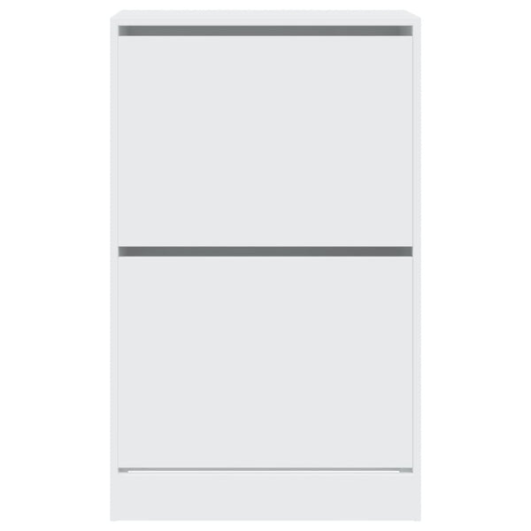 Weißer Schuhschrank Antim 60x34x96,5cm (Holz)