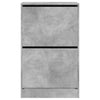 Betongrauer Schuhschrank Antim 60x34x96,5cm (Holz)