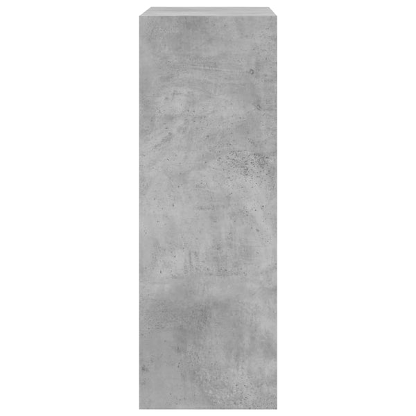 Betongrauer Schuhschrank Antim 60x34x96,5cm (Holz)