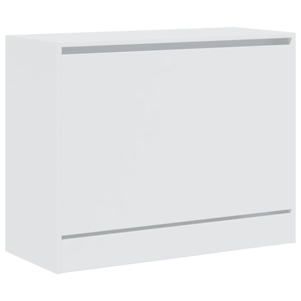Weißer Schuhschrank Antim 80x34x63cm (Spanplatte)