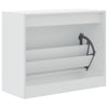 Weißer Schuhschrank Antim 80x34x63cm (Spanplatte)