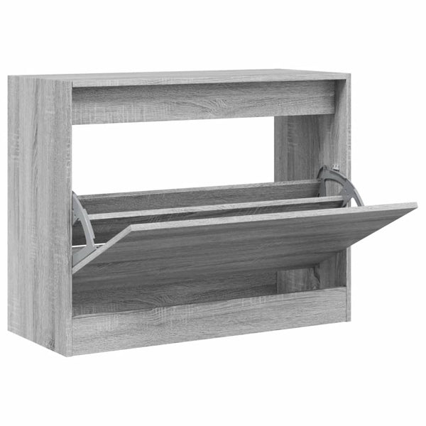 Graues Schuhregal Antim 80x34x63cm (Holz)