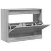 Graues Schuhregal Antim 80x34x63cm (Holz)